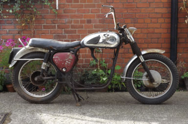 BSA A10 super rocket rolling chassis 1961