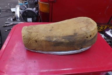 BSA B50MX seat base and foam