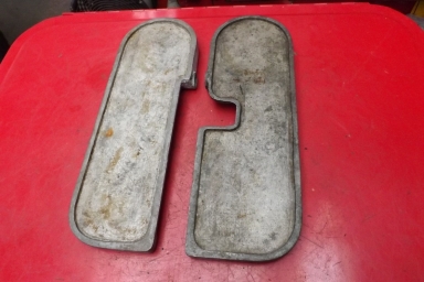 Vintage alloy footboards