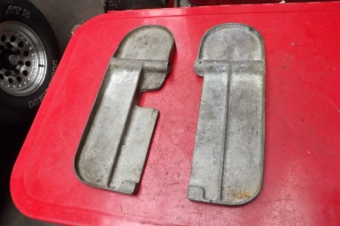 Vintage alloy footboards