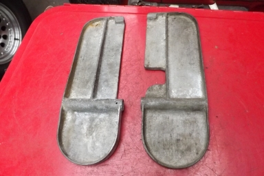 Vintage alloy footboards