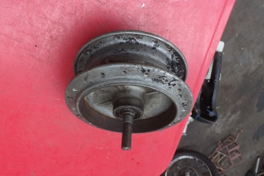 Royal Enfield dual sided front brake hub