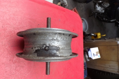 Royal Enfield dual sided front brake hub