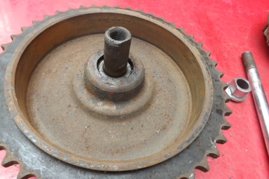 Triumph QD sprocket brake plate shoes and spindle