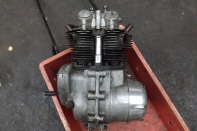 Triumph 3TA engine 1961