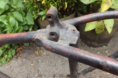 Triumph Tiger cub plunger frame with swinging arm conversion