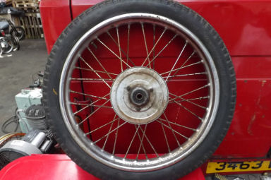 Velorex sidecar wheel