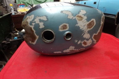BSA A10 Super Rocket export petrol tank