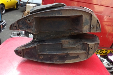 Matchless mid fifties petrol tank