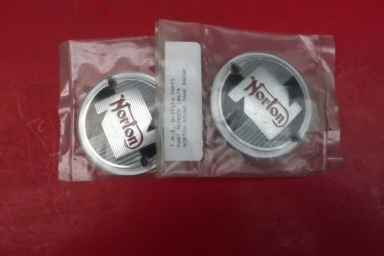 Norton Petrol Tank round plastic badge new