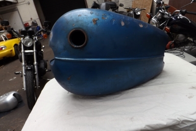 Triumph pre unit Thunderbird petrol tank