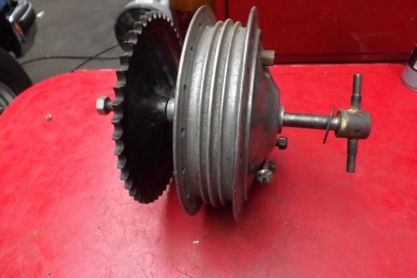 Ariel Arrow alloy rear hub complete