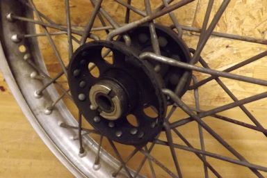 Harley Davidson early front wheel