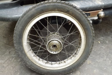 Rickman sidecar racing front wheel