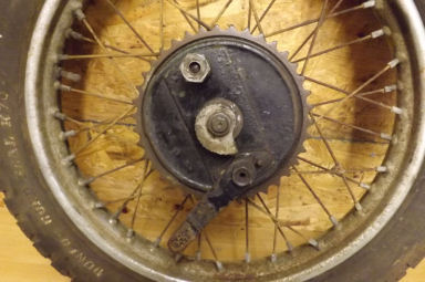 Royal Enfield early Bullet back wheel