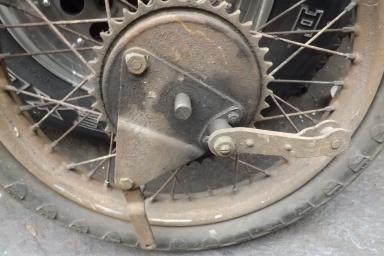 Royal Enfield model G rear wheel