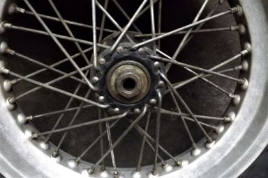 Triumph 500x16 alloy rim rear wheel QD