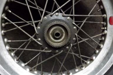 Triumph 500x16 alloy rim rear wheel QD