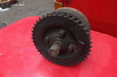 BSA A10 rear hub with sprocket and spindle